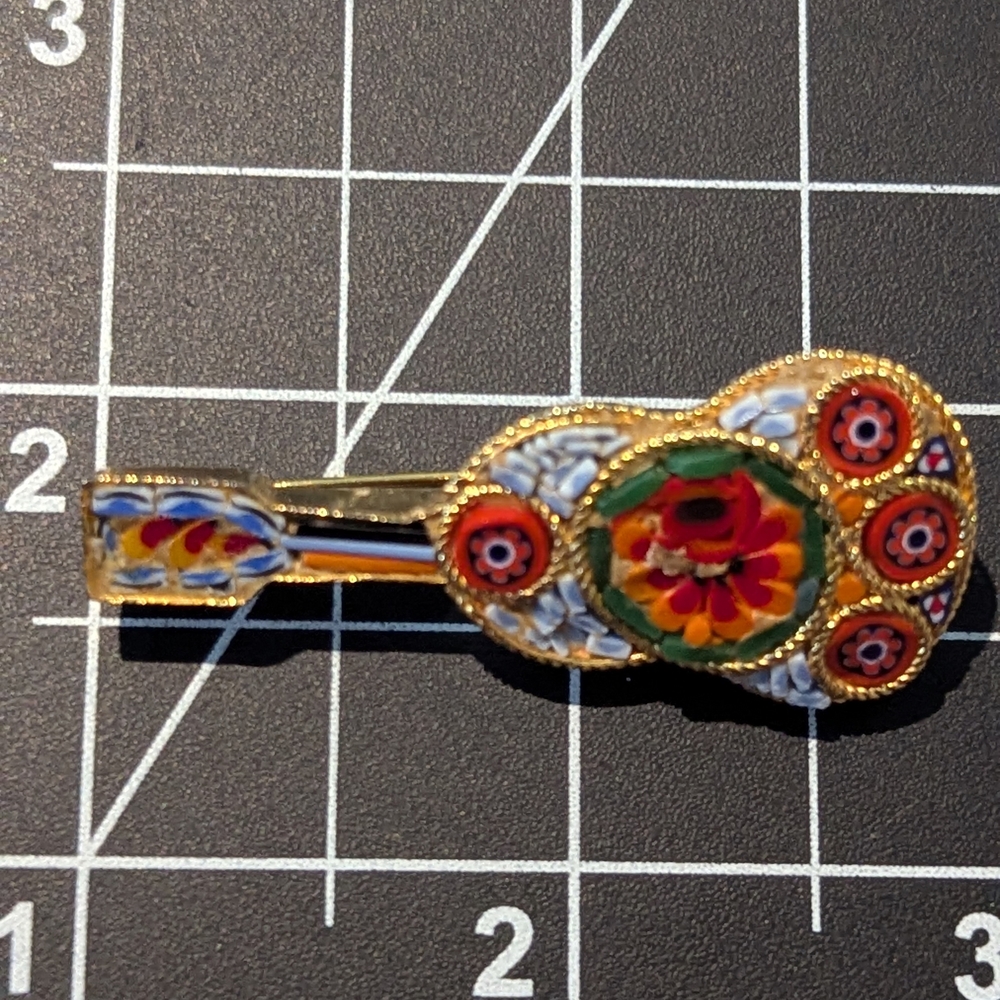 Elegant Gold and Multicolor Hair Clip
